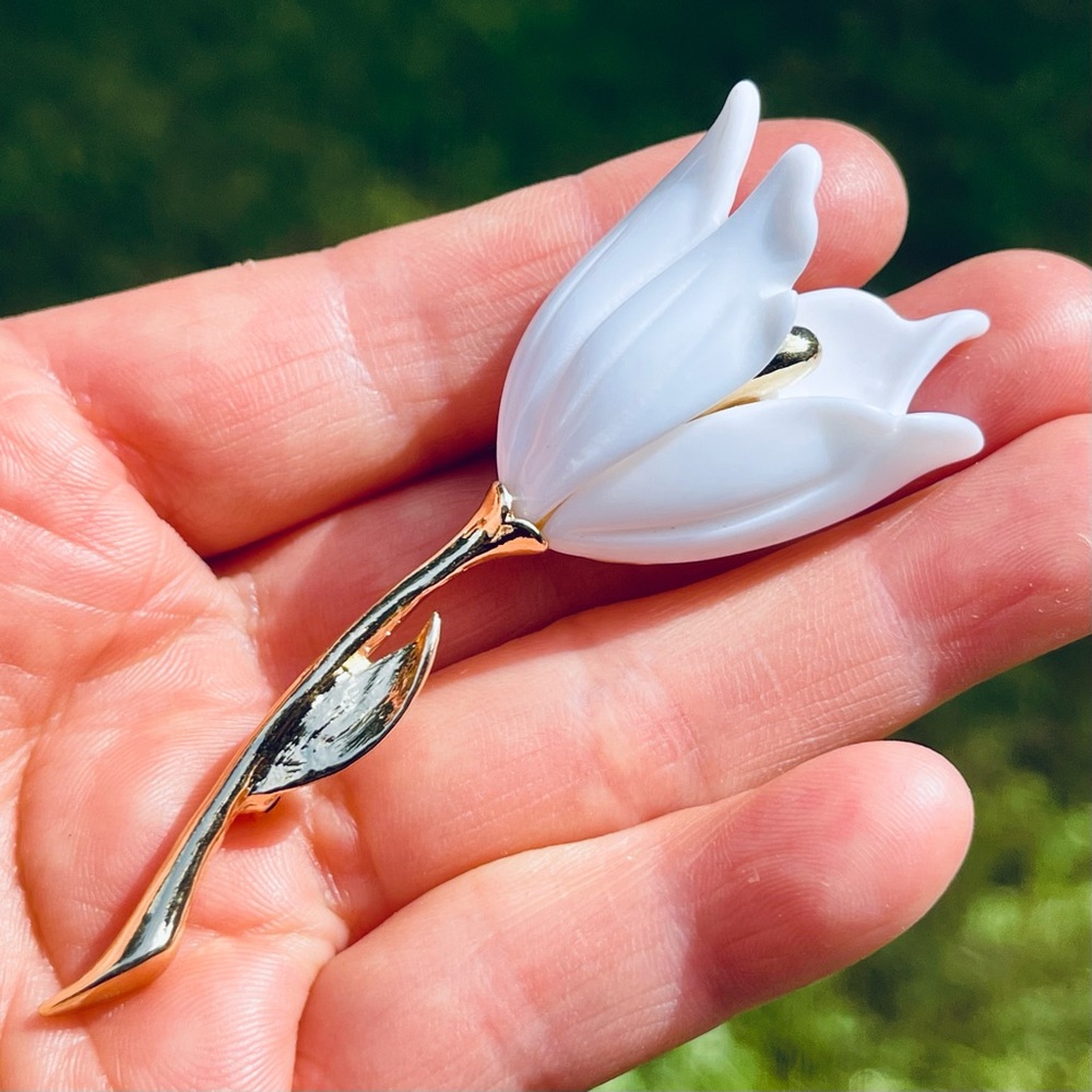Tulip Brooch Tulip Pin Flower Pin Flower Brooch Flower Jewelry Pin Spring Brooch